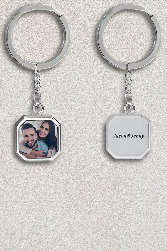 Custom Heat photo Magic Keychain with Hidden Picture